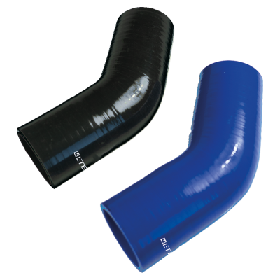 siliconenbochten 45 graden blauw en zwart