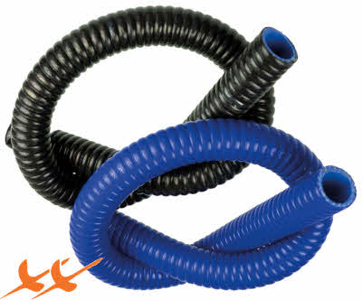 Mega Flex Siliconenslangen zwart en blauw